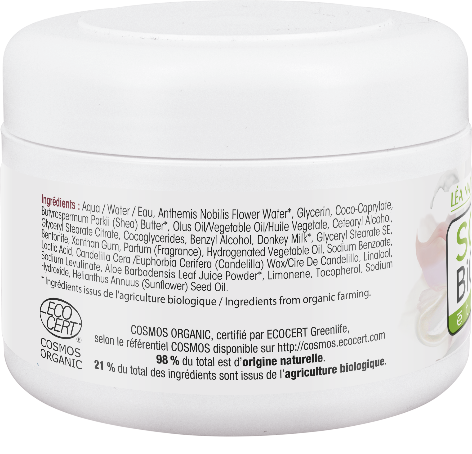 LÉA NATURE SO BiO étic  Eselsmilch Nährende Körpercreme, 200 ml