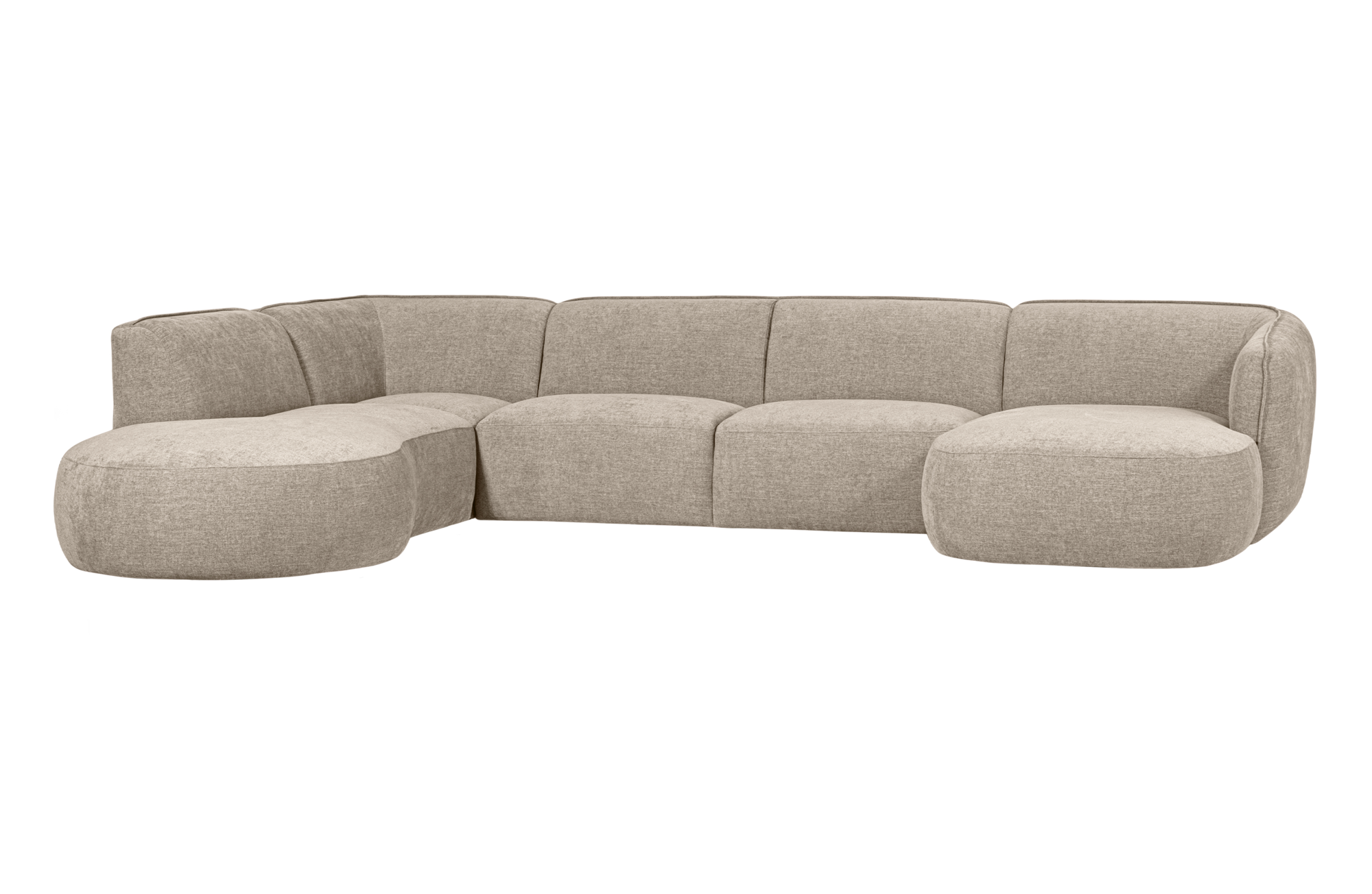 WOOOD Exclusive u-vorm bank Polly links Polly bank u-vorm links - Zand