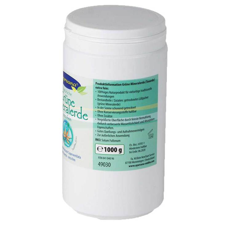 Grüne Tonerde Ayursana Pulver, 1 kg