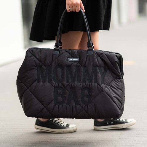 Mommy Bag Sac à langer matelassé Noir - CHILDHOME