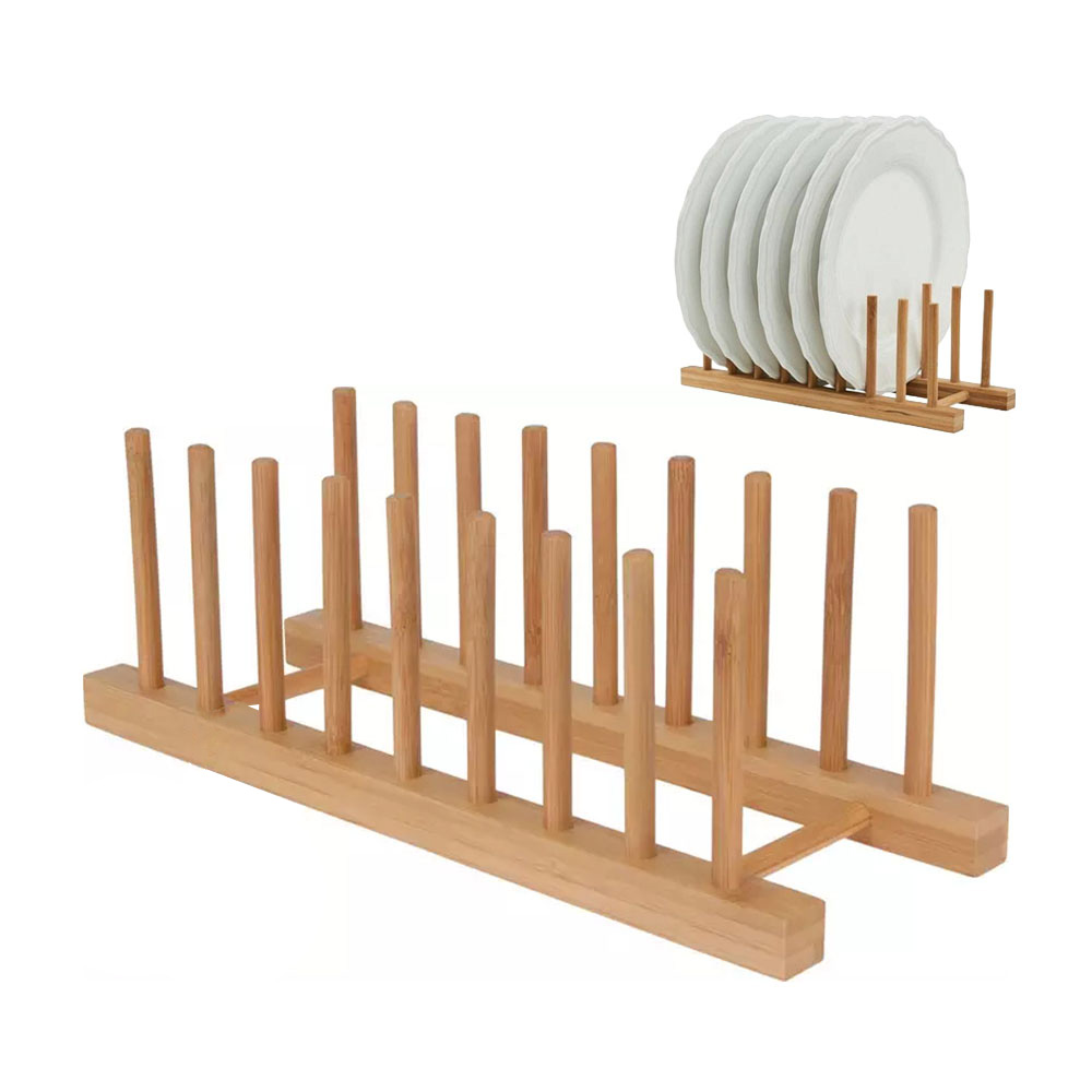 Range-assiettes en bambou