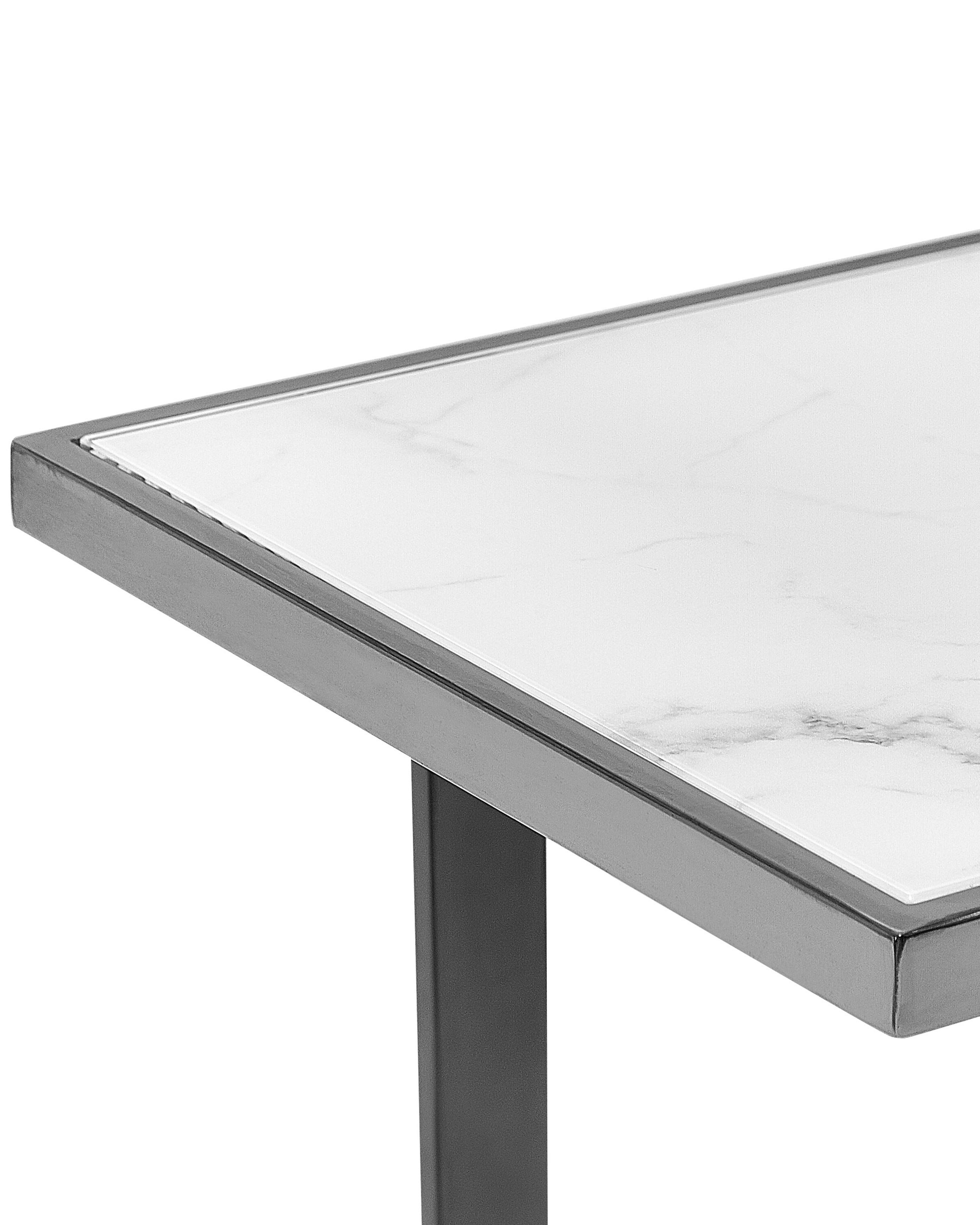 Sidetable PLANO Veiligheidsglas Wit marmer