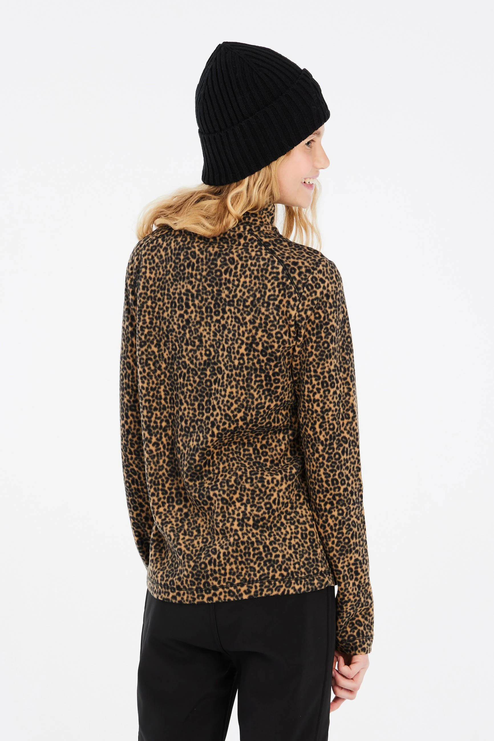 Protest skipully fleece PRTMISSY JR bruin/zwart