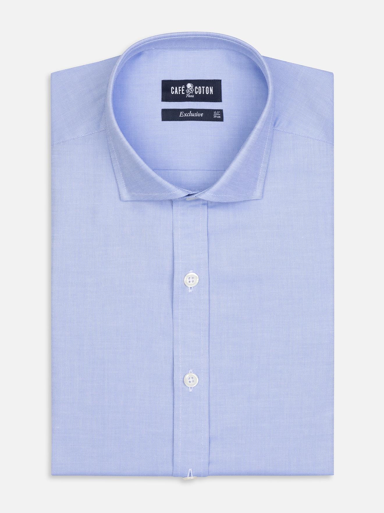 Chemise en pin point ciel