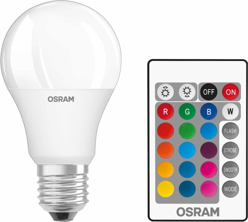 LED RGBW Lamp - Dimbaar - Met Afstandsbediening - Tot 25.000 U