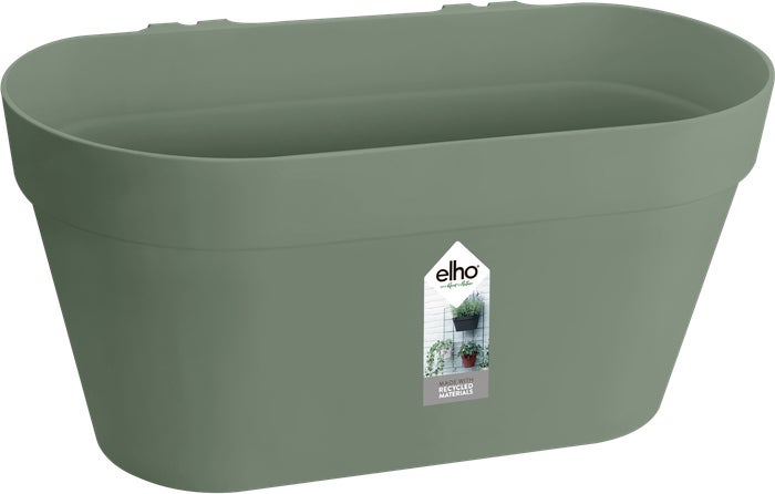 Elho muur bloempot Loft Urban groen 28 x 15 x 13,2 cm