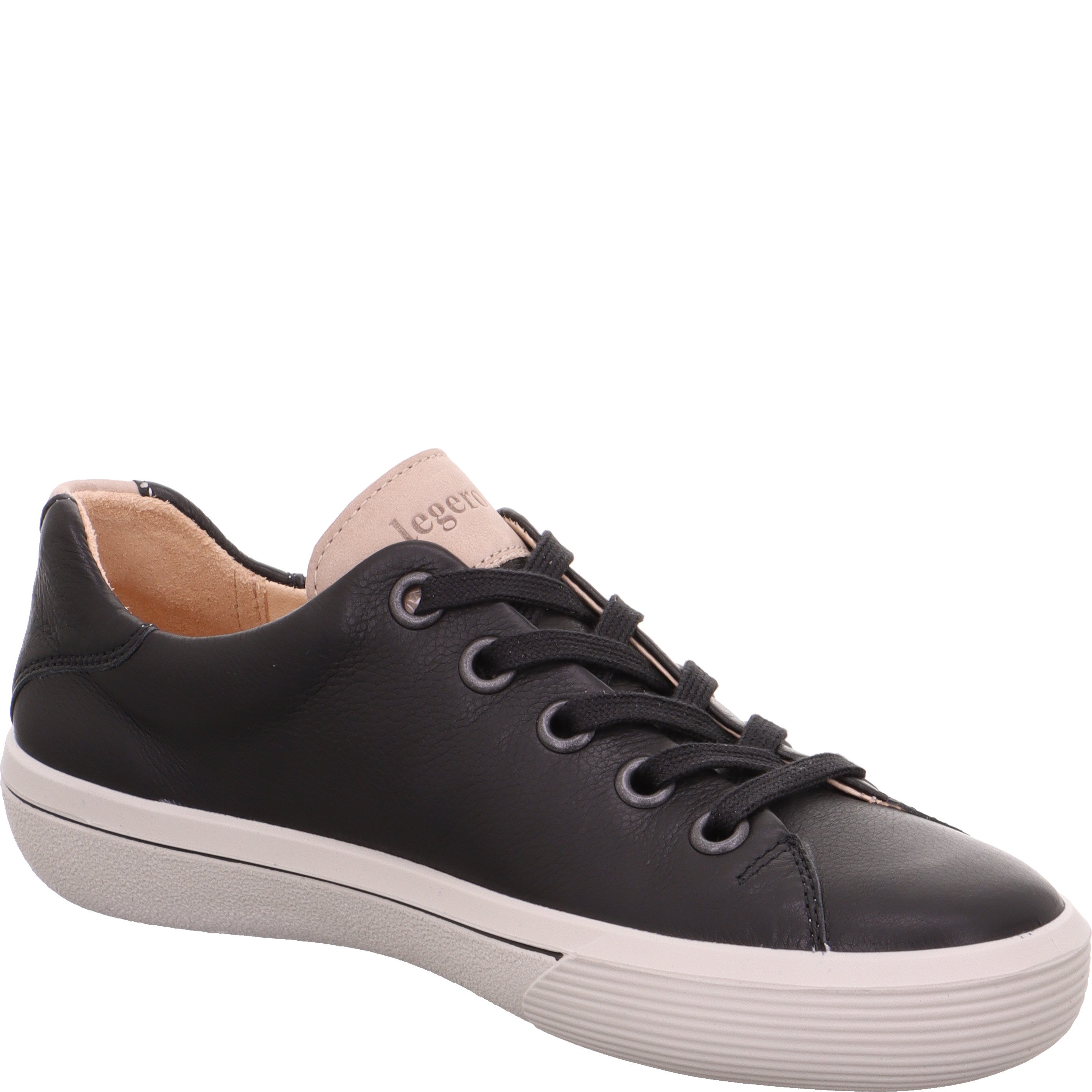 legero FRESH Damen  Sneaker low mit Schnürung - Farbe: Schwarz - Größe: 4.5