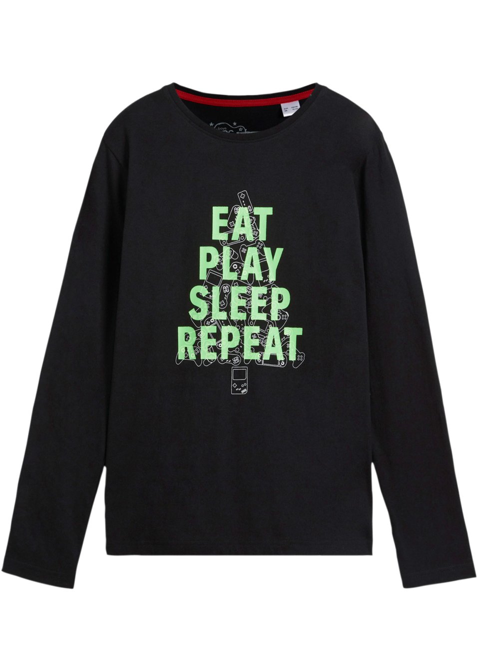 T-shirt manches longues garçon avec motif de Noël