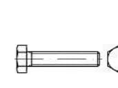 TOOLCRAFT 128585 Sekskantsskrue M18 180 mm Udvendig sekskant DIN 933 Stål 25 stk