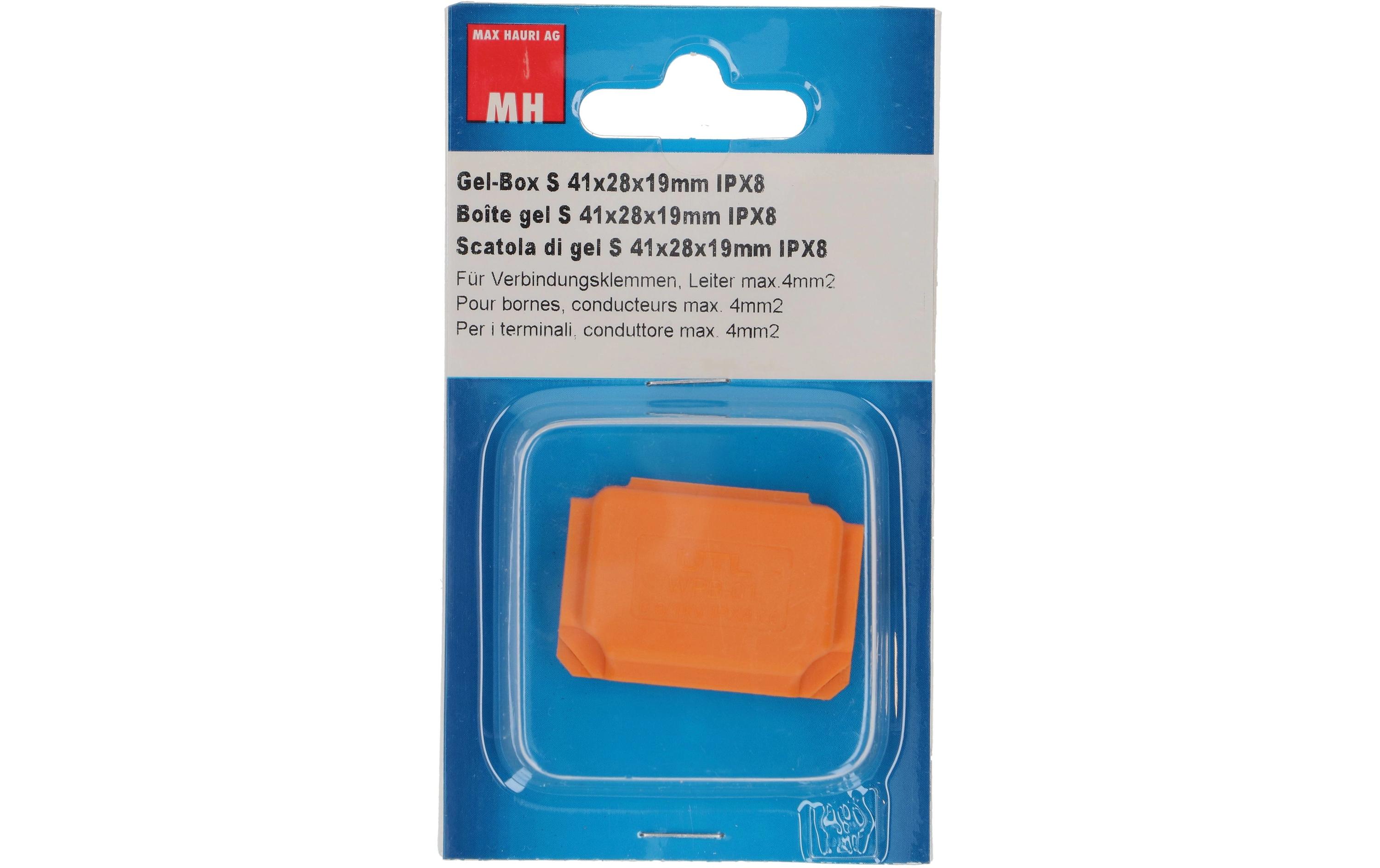 Gel Box S 41 x 28 x 19 mm ohne Klemme für max. 4 mm2Schutzbox mit Isolationsgel für dauerhafte Feuchtraumverbindungen