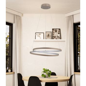 EGLO hanglamp Ruotale LED Ø55 cm zandkleur