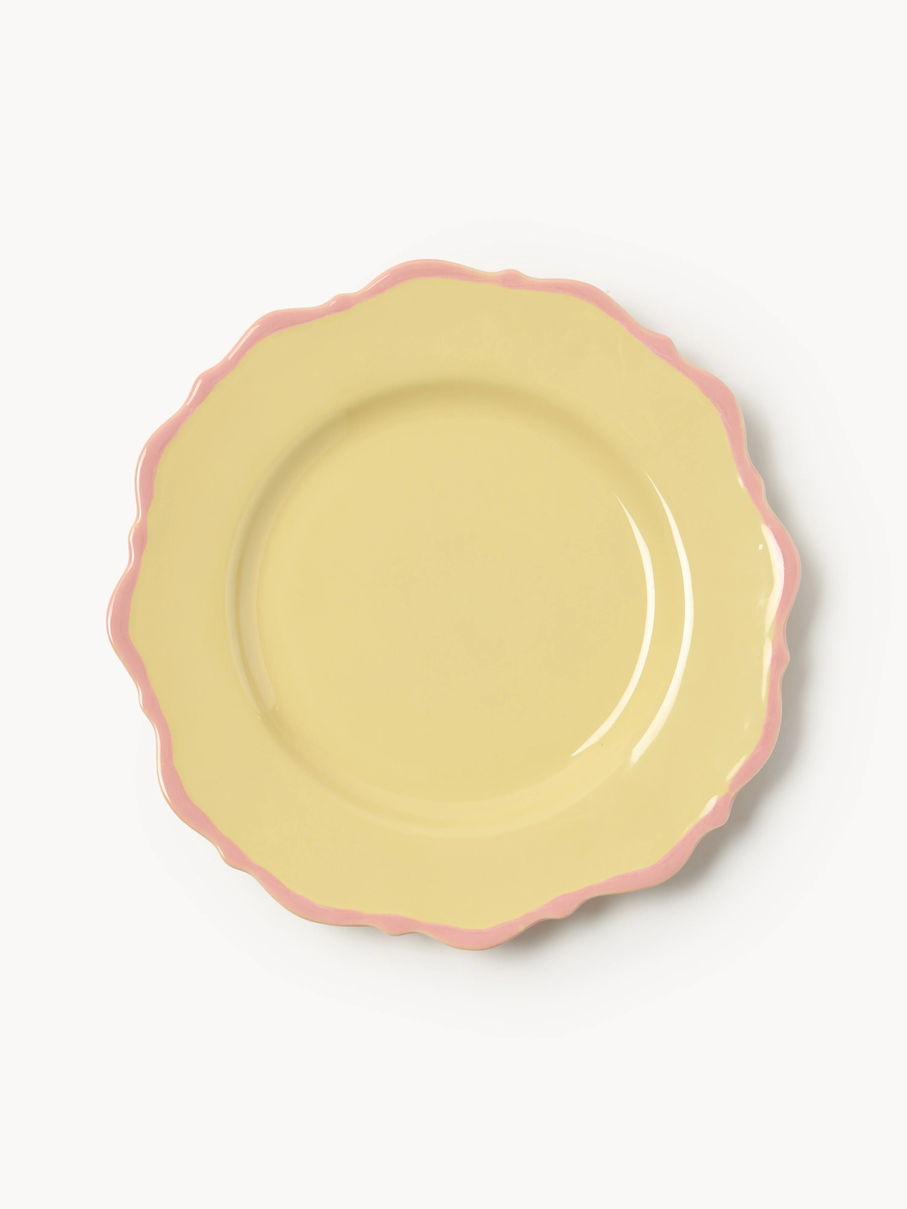 Dinerborden Crumble, 4 stuks GEEL