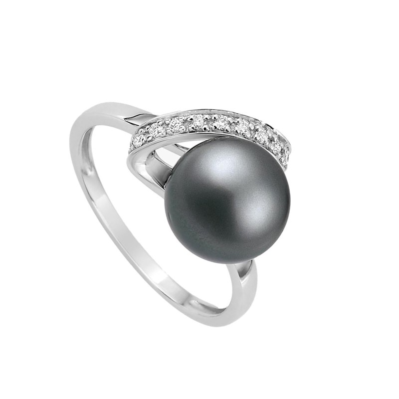Bague Femme - Perle de tahiti - Or 18 Carats