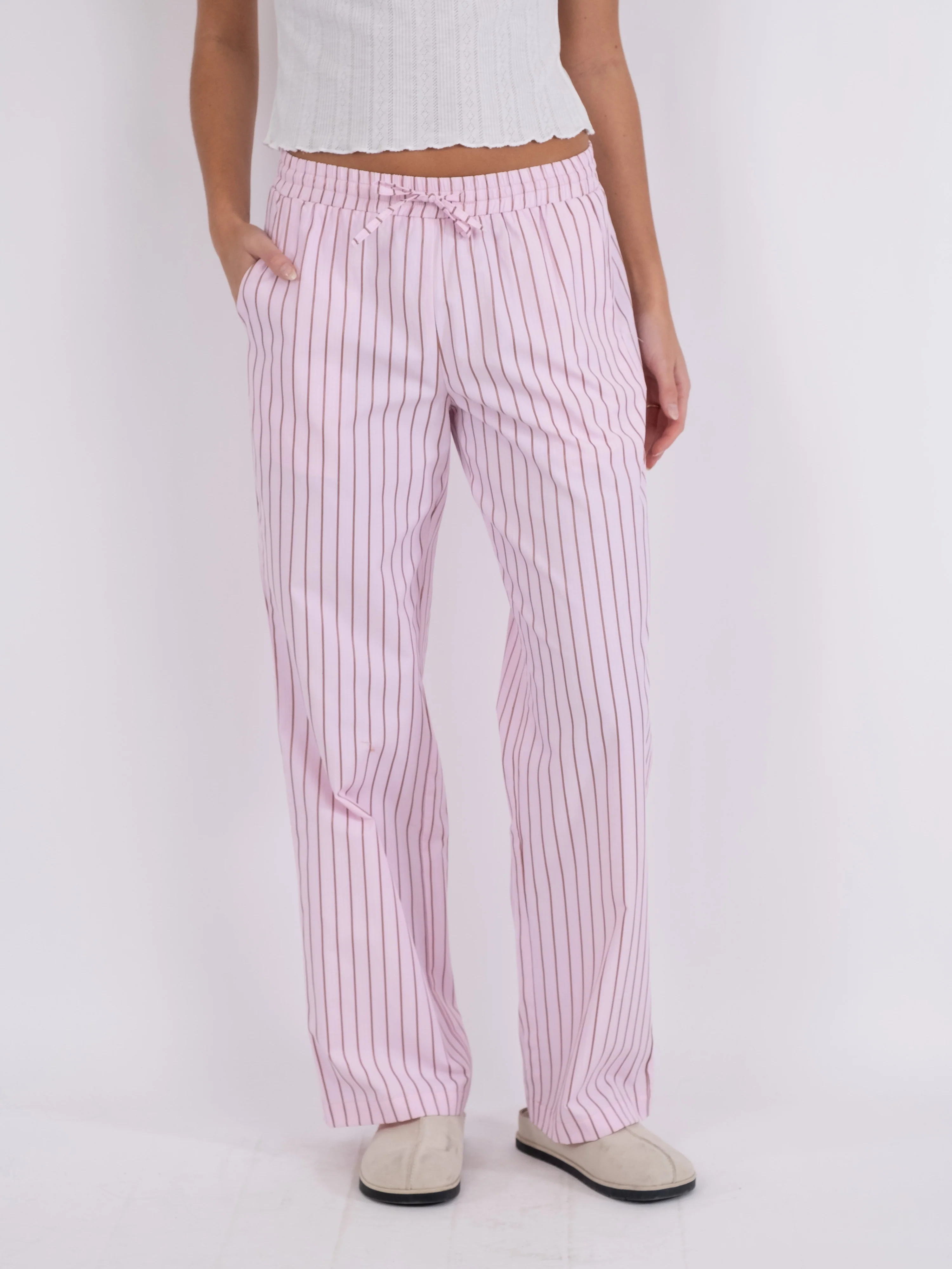 Neo Noir  Sonar Multi Stripe bukser - Light Pink