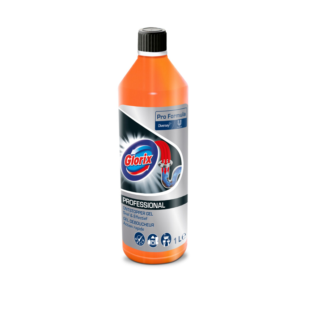 Glorix Professional Gootsteen Ontstopper Gel Pro Formula1 liter