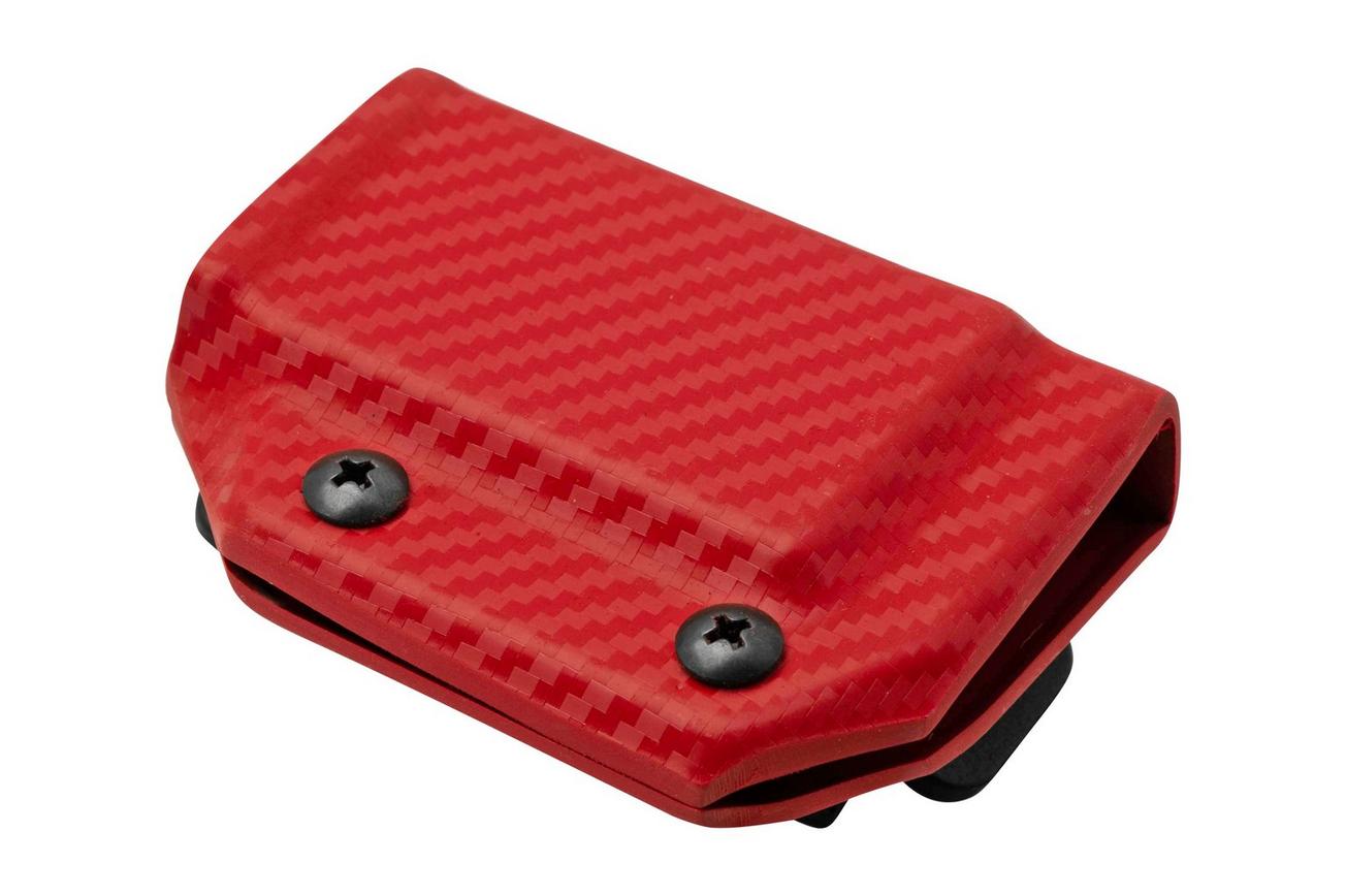 Clip And Carry Kydex Sheath Leatherman Super Tool 300, Carbon Fiber Red LST300-CF-RED riemholster