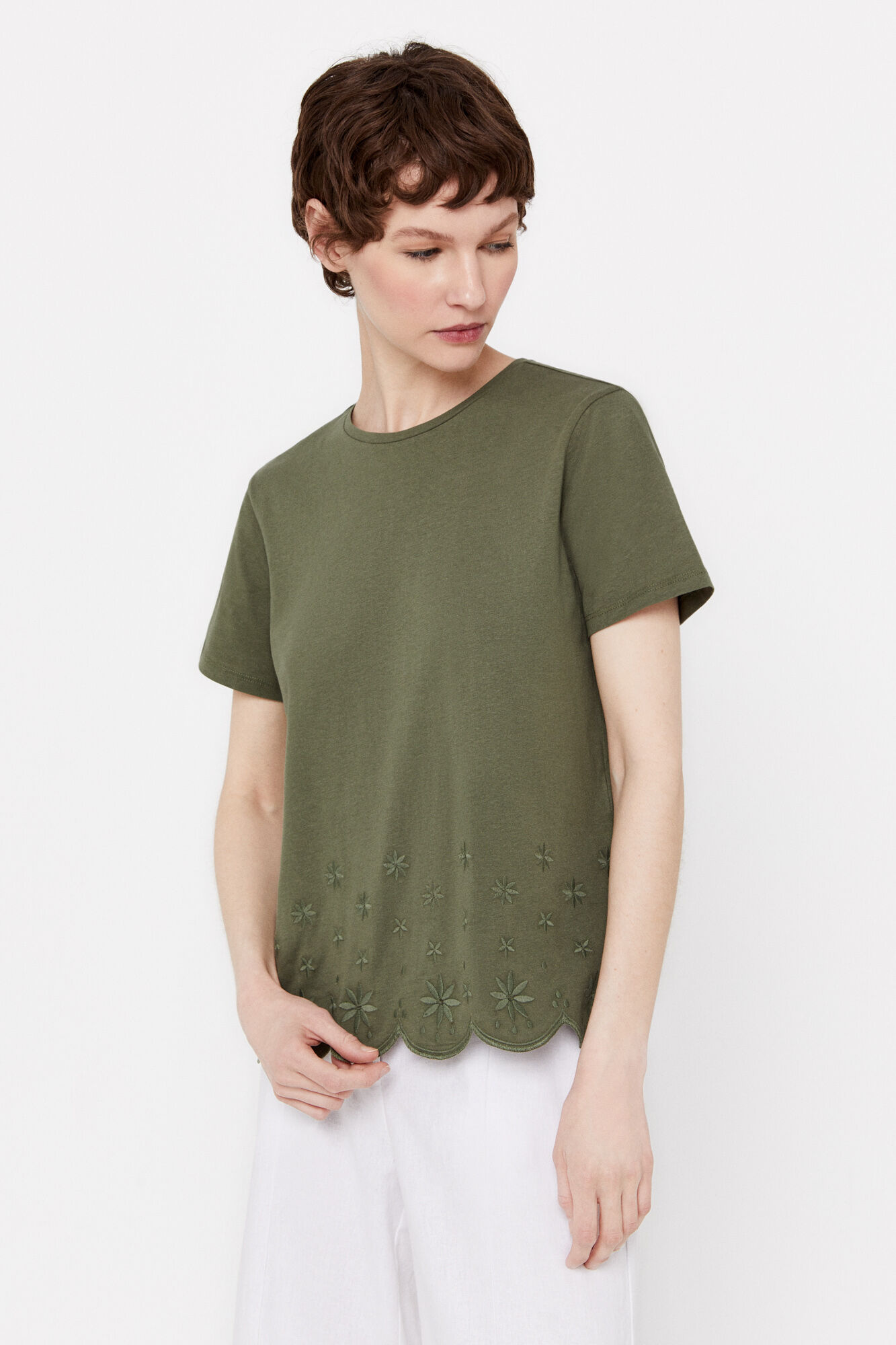 Camiseta bordada - Pernas