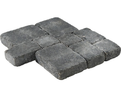 Rechthoekige straatsteen, antieke stijl, antraciet, 21 cm x 14 cm x 7 cm