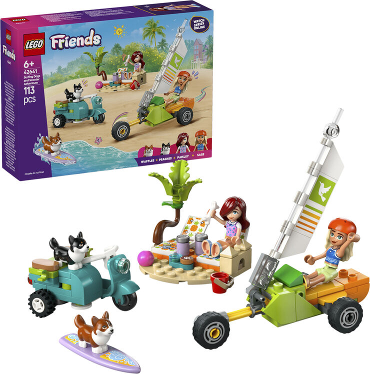 Lego Eventyr med surfende hunde og scooter 42641