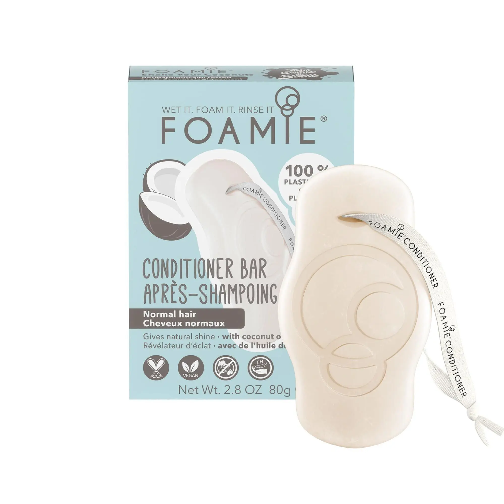 Foamie - Après shampoing solide SHAKE YOUR COCONUTS Huile de coco etson de blé- Après-shampoing