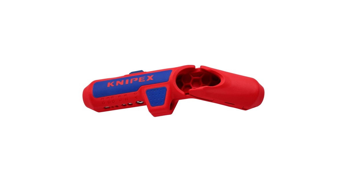 KNIPEXErgoStrip Universeel kabelstrip-/ontmantelingsgereedschap  (Rood/blauw)