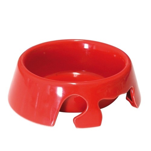 Comedouro de cerâmica Shadow para gatos, vermelho