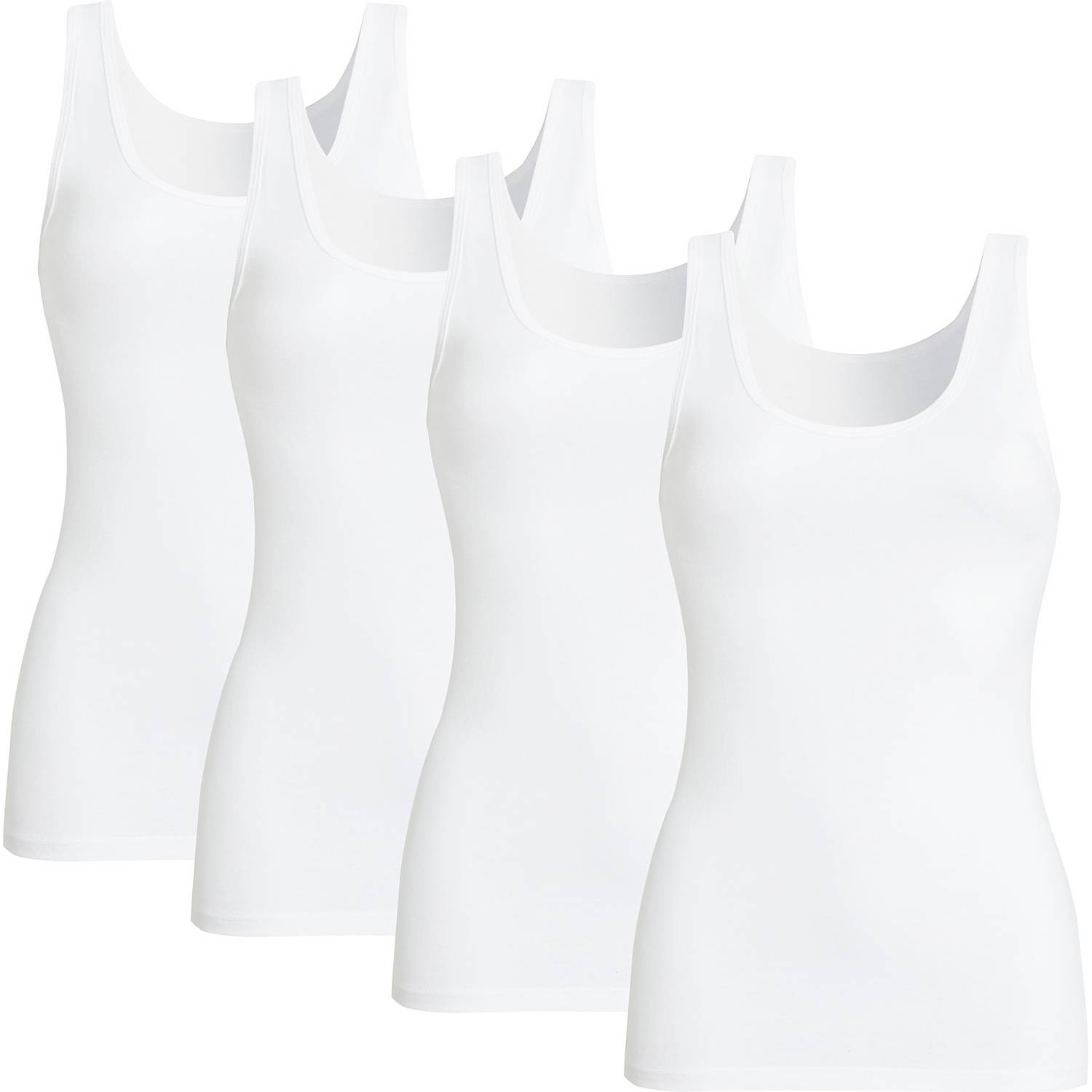 Conta Feinripp Damen-Unterhemd im 4er-Pack