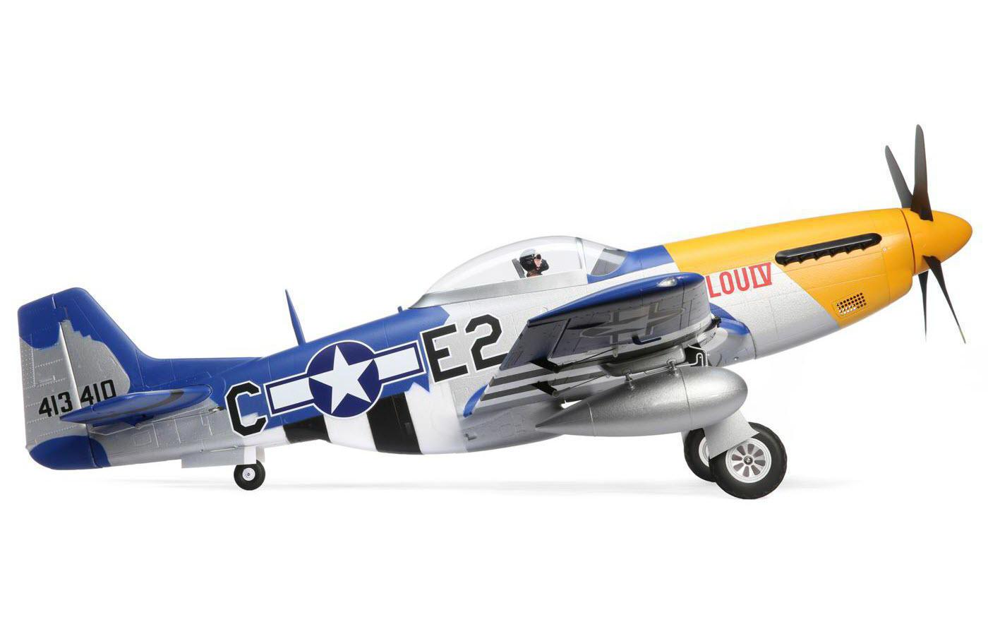 Flugzeug P-51D Mustang 1500 mm BNF Basic<br>Warbird