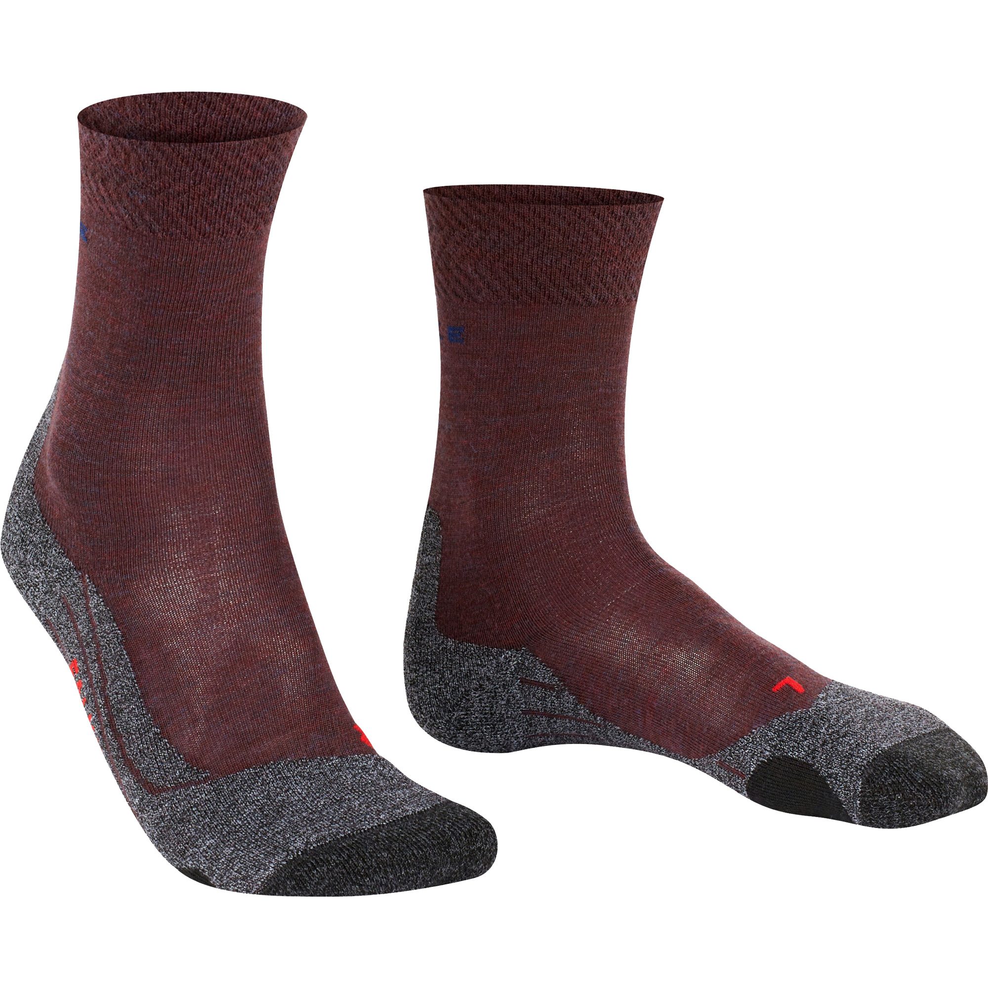 Falke TK2 Melange Wandersocken Damen winetasting