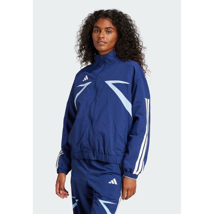 Adidas Veste de survêtement toile Color Block 3 bandes Tiro Cut