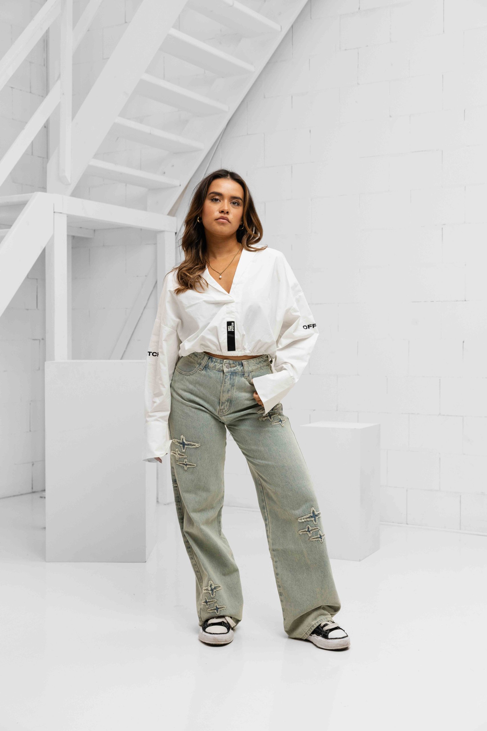 Off The Pitch Branded Kenzie Shirt Dames Wit