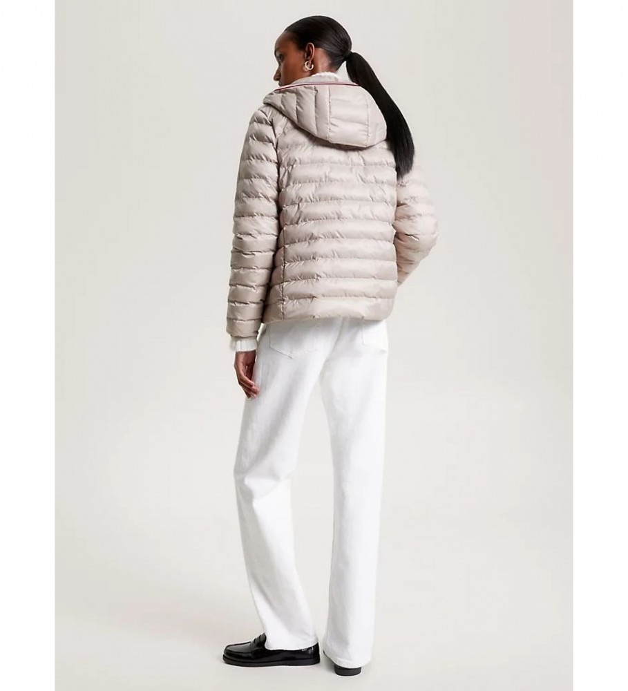 Jaqueta Tommy Hilfiger Recycled Matelassada Bege