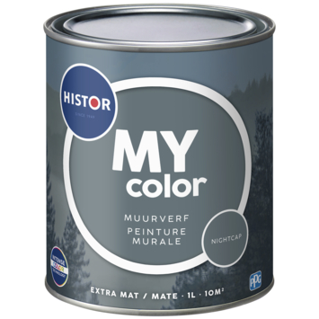 Histor My Color muurverf extra mat night cap 1 liter