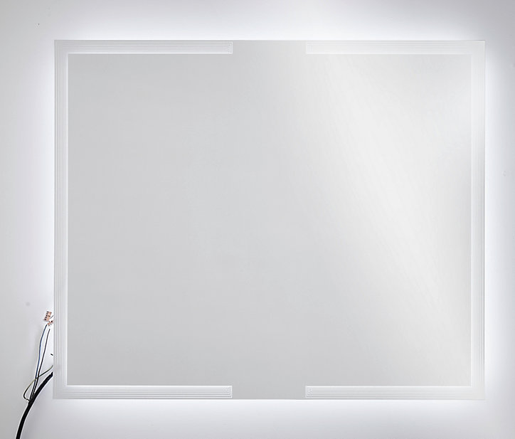 Miroir de salle de bains lumineux LED l. 120 x H.100 cm, Urban Decor
