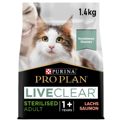 Pro Plan Katzenfutter Adult LiveClear Sterilised Lachs 1.4kg
