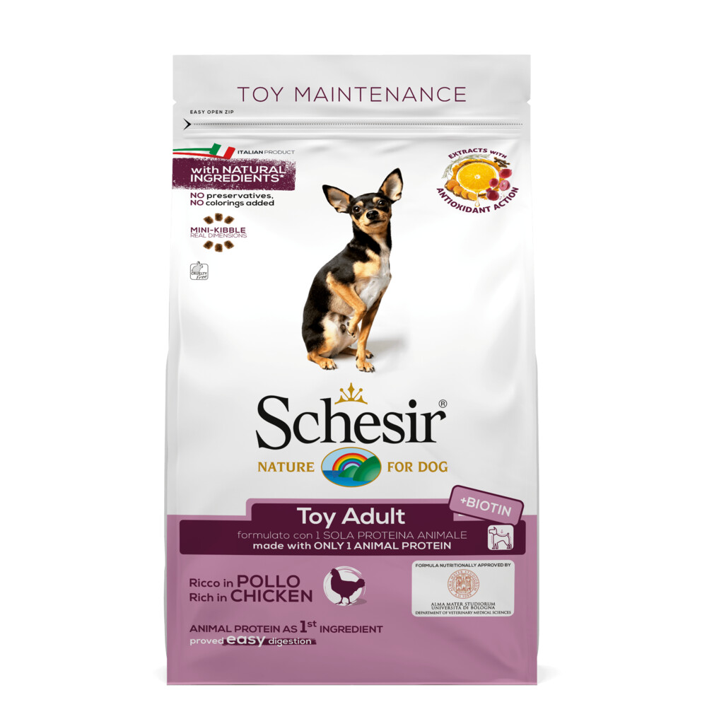 Schesir Hondenvoer Dry Toy Kip800 gr