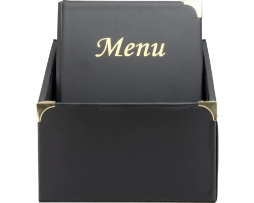 Menu Box Basic DIN A4 zwart 10 st.