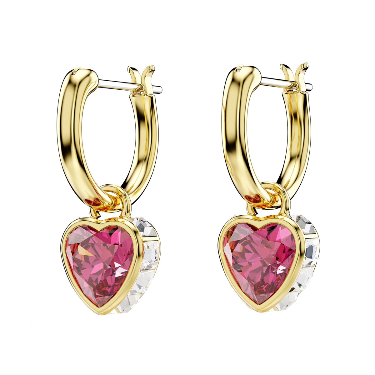 Boucles d'oreilles pendantes Swarovski Stillacoeur rouge