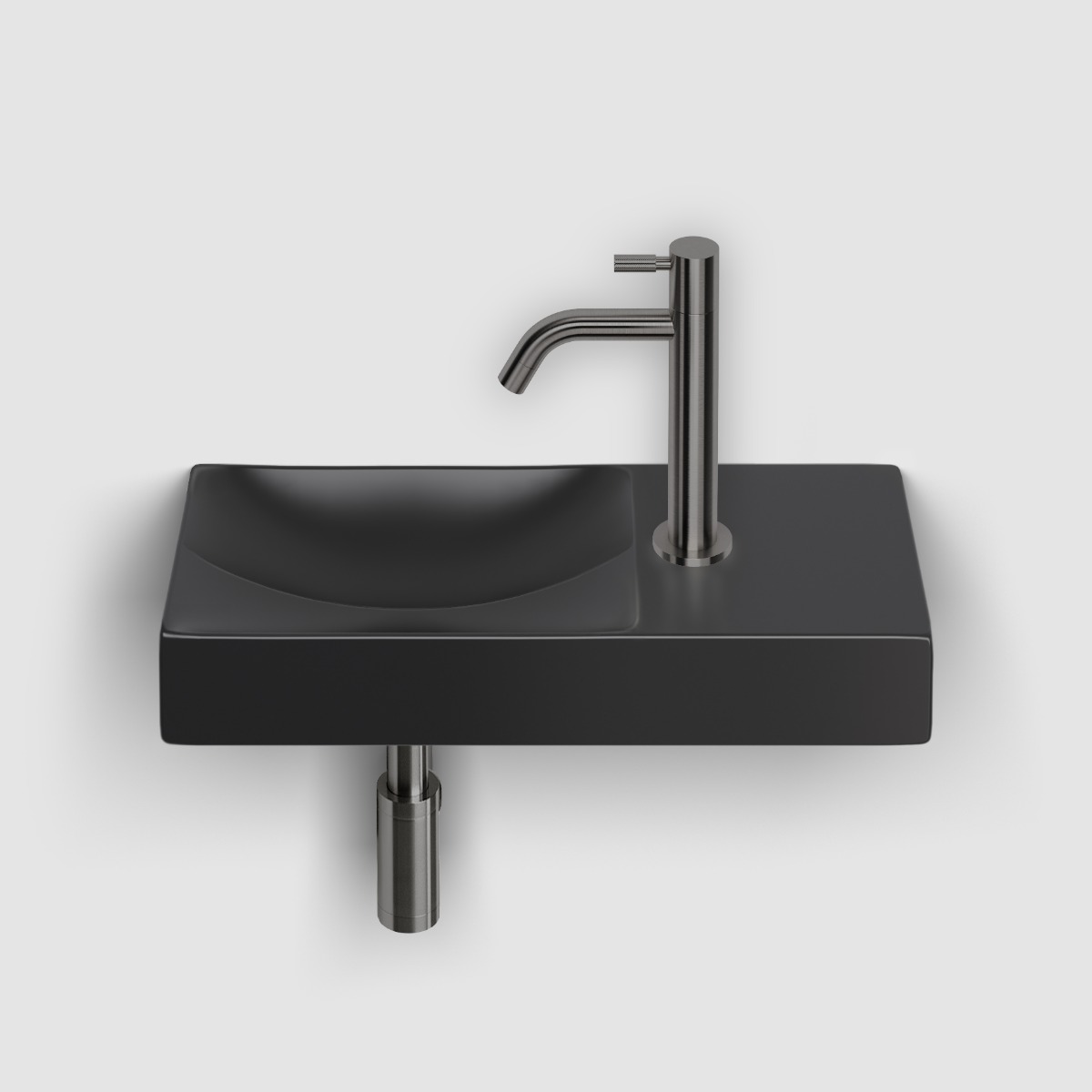 Clou Freddo 2 fonteinkraan L-size gunmetal geborsteld PVD