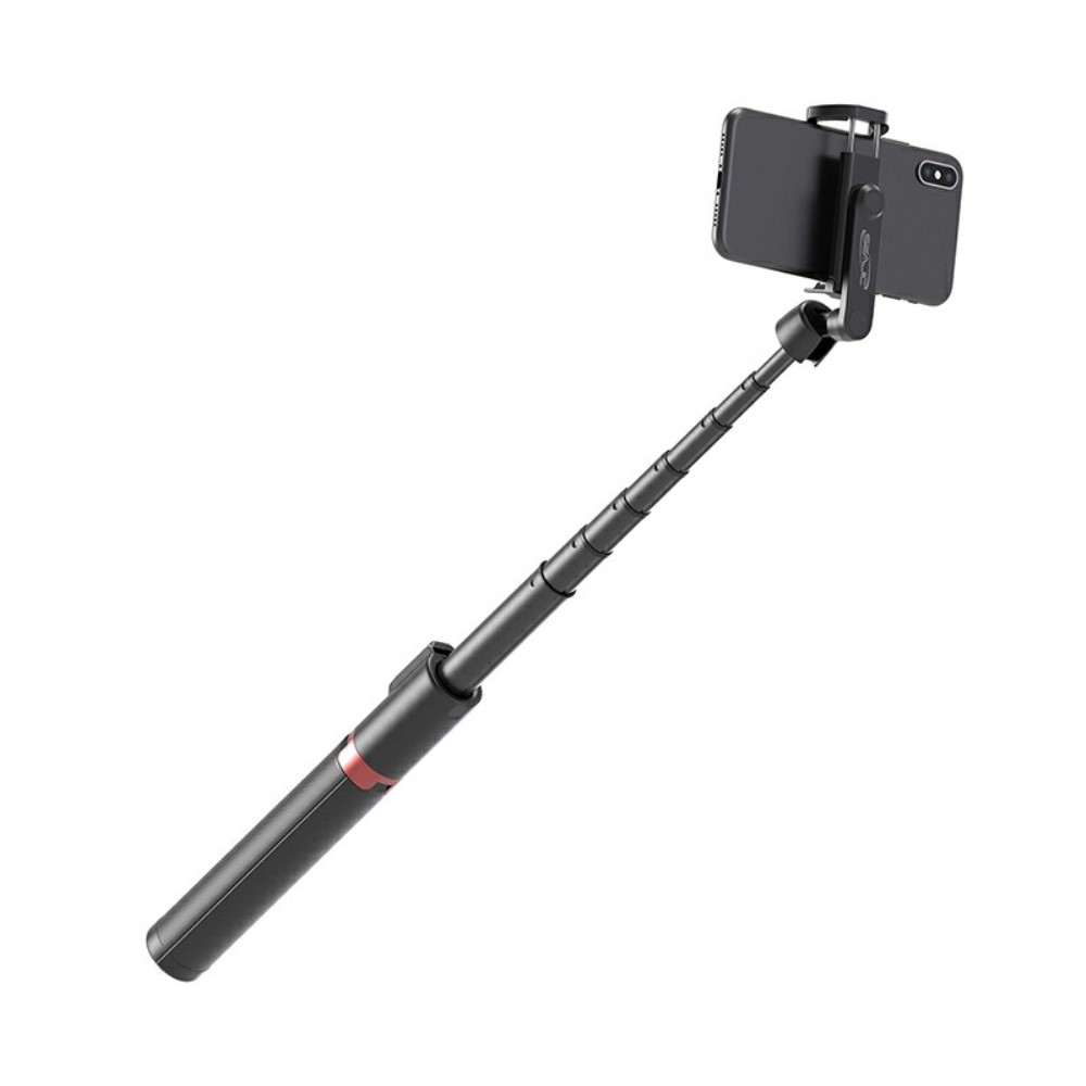 (130cm) Selfie Stick Tripod Dreibein Stativ Halterung mit Bluetooth Fernauslöser für Smartphone - Weiss / Silber