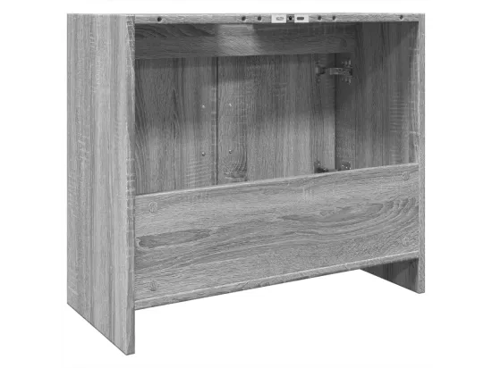 Armoire d'évier sonoma gris 63x29x55 cm bois d'ingénierie