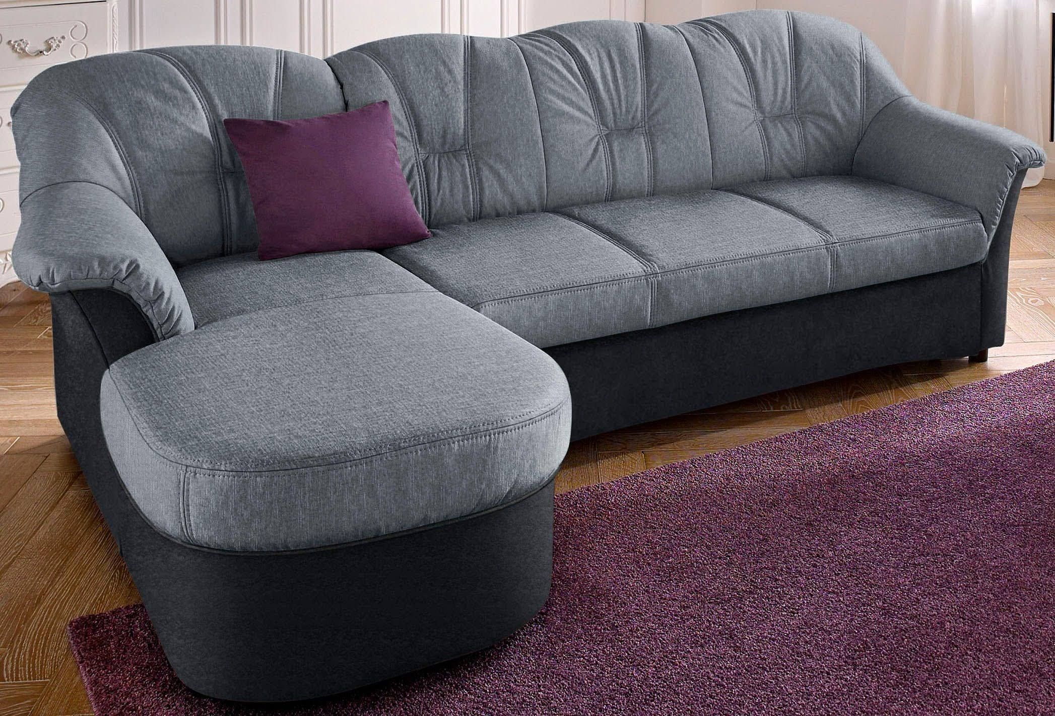 Ecksofa DOMO COLLECTION Flores Schlafsofa B/T/H 233/142/86 cm L-Form
