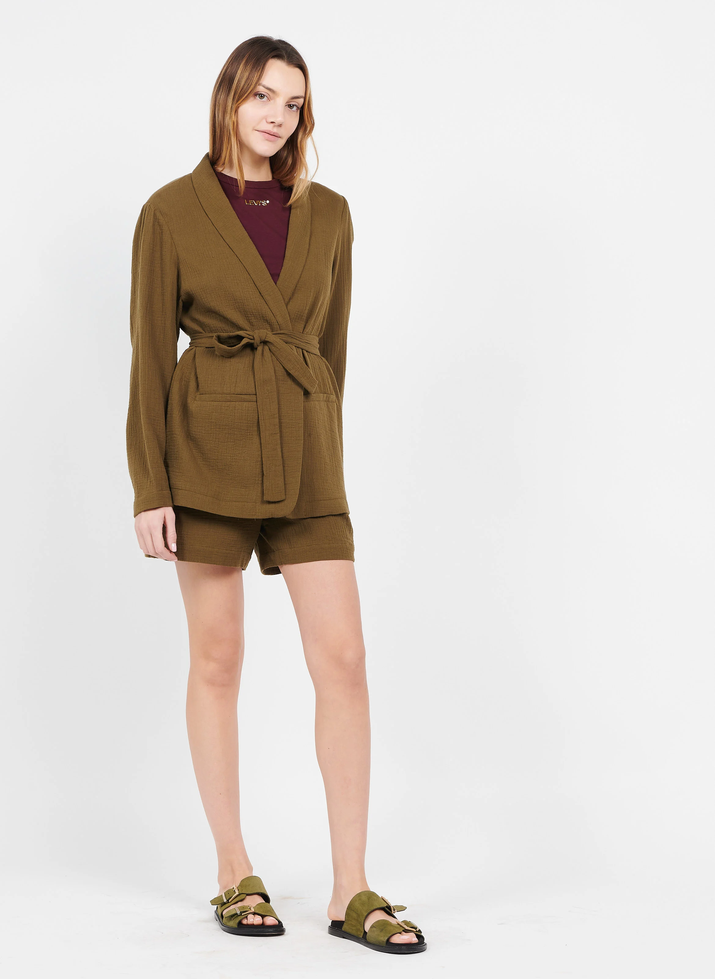 Veste en coton | Kaki