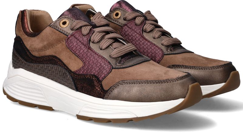 Xsensible Golden Gate Stretchwalker Sneakers Bruin Dames