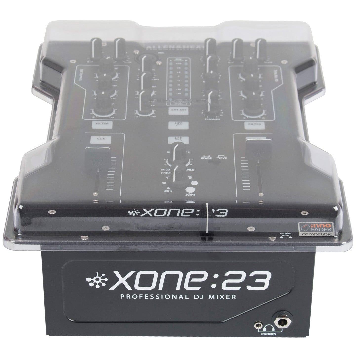 Allen & Heath Xone:23C DJ-mixer + stofkap