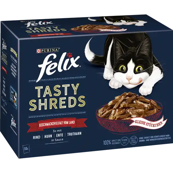 FELIX Tasty Shreds Geschmacksvielfalt vom Land