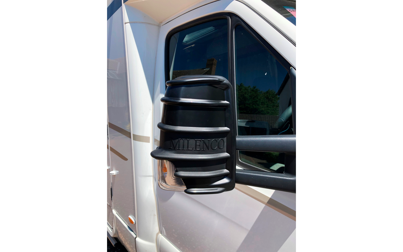 Milenco Mercedes Long Arm Spiegelschutz weiß