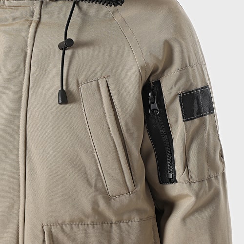 Bomber Capuche Fourrure Enfant FD901 Beige