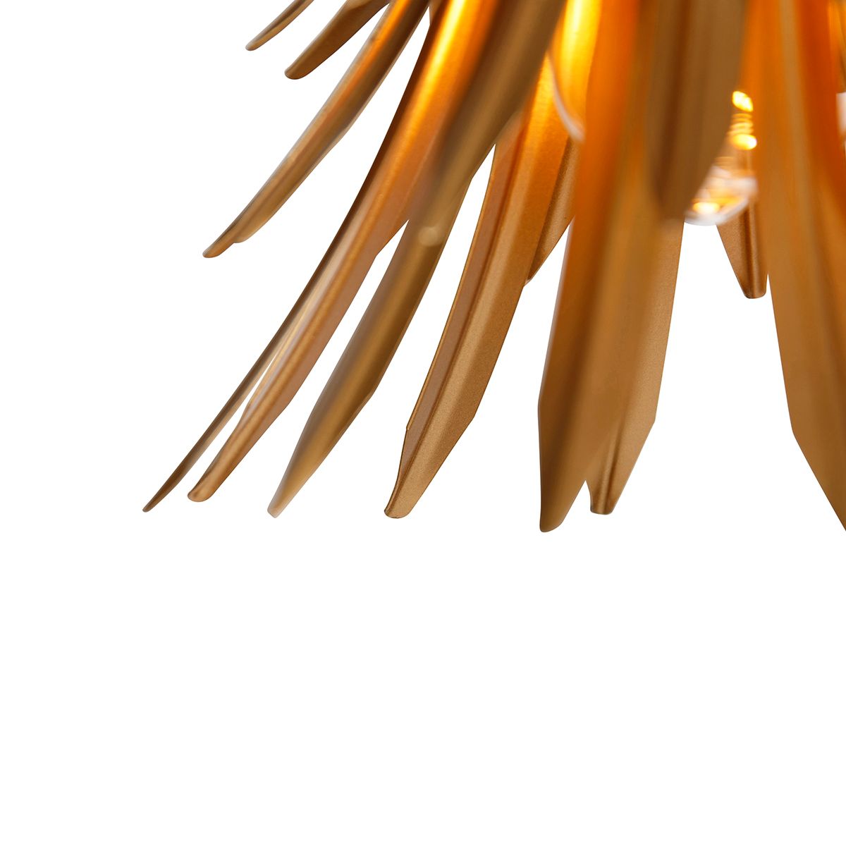 Art Deco hanglamp goud 3-lichts - Wesley
