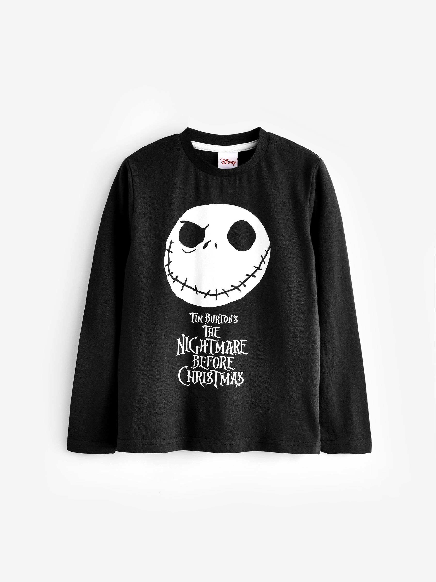 Zwart - Vanilla Underground Disney The Nightmare Before Christmas kinderpyjama met lange mouwen en lange pijpen van 100% katoen